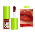 6 Colors Tinted Lip Oil Gloss - Moisturizing Shiny Finish, Waterproof Long-Lasting