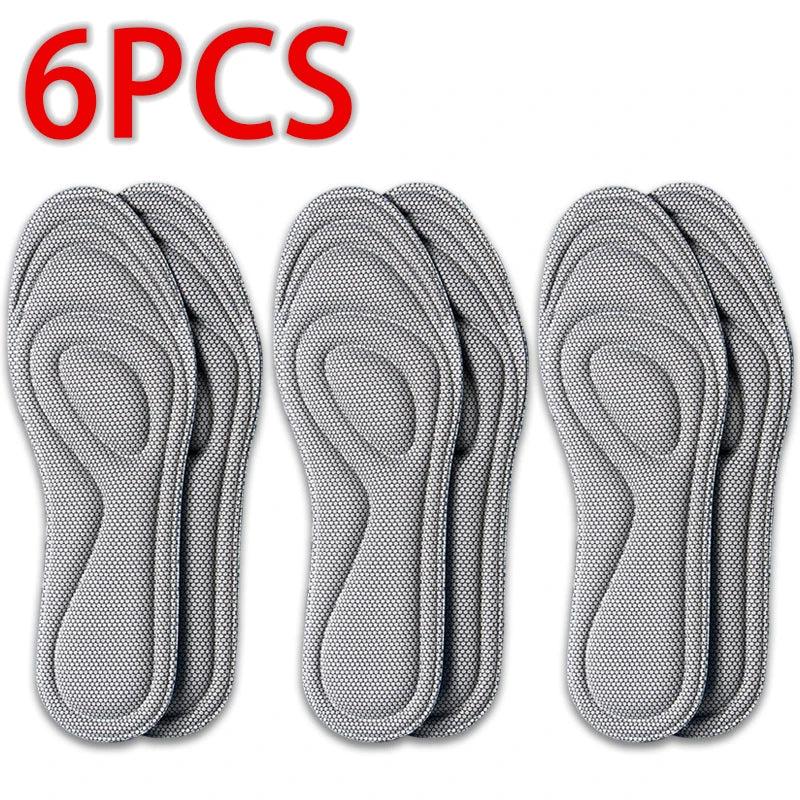 Memory Foam Shoe Insoles – Anti-Bacterial Breathable Arch Support Insoles for Men & Women (2pc/4pc/6pc)