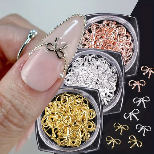 3 DIY Charm Elegant Metallic Jewelry Manicure Accessoires