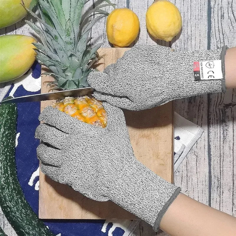 HPPE Cut-Resistant Safety Gloves – Anti-Cut Protective Gloves for Kitchen, Gardening & Labor Work