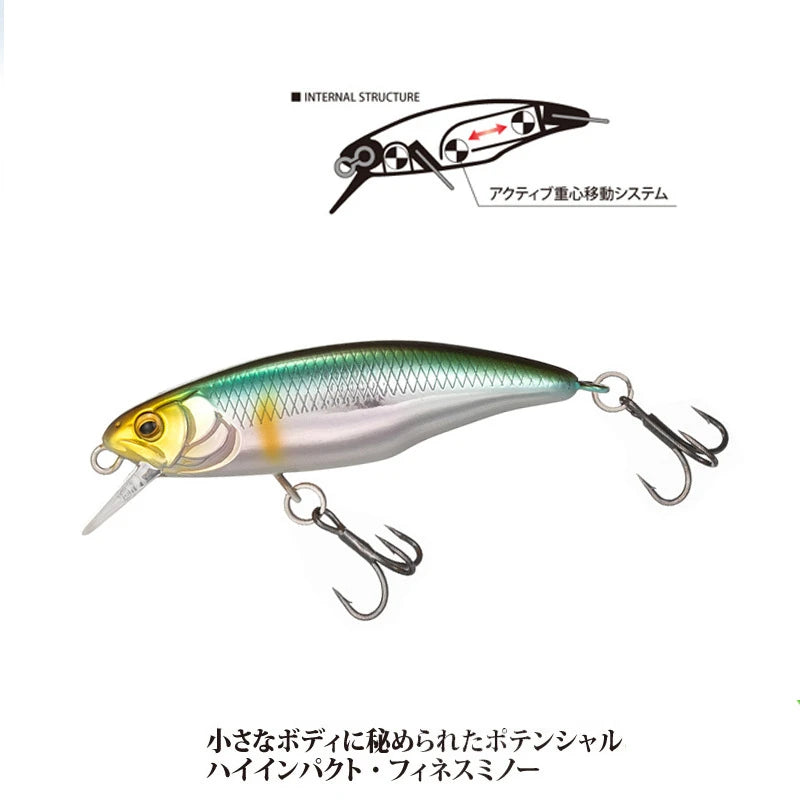 52mm Sinking Minnow Fishing Lure – Bass Pike Jerkbait Wobbler (1 pc)