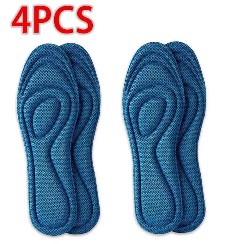 Memory Foam Shoe Insoles – Anti-Bacterial Breathable Arch Support Insoles for Men & Women (2pc/4pc/6pc)