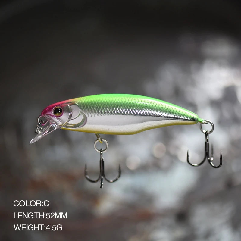 52mm Sinking Minnow Fishing Lure – Bass Pike Jerkbait Wobbler (1 pc)