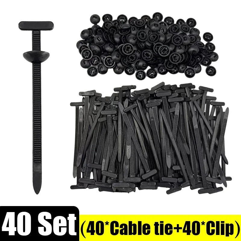 Nylon Self-Locking Cable Zip Ties – Heavy Duty Indoor & Outdoor Cable Tie Buckles