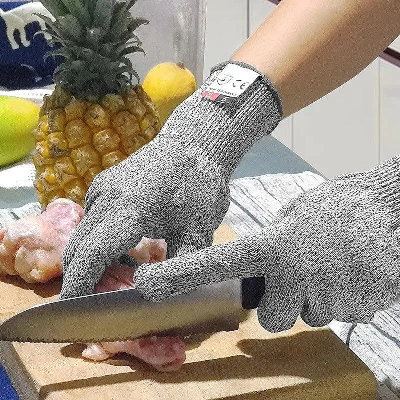 HPPE Cut-Resistant Safety Gloves – Anti-Cut Protective Gloves for Kitchen, Gardening & Labor Work