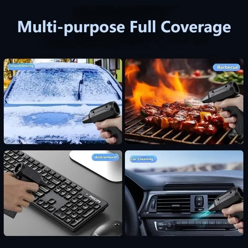 Portable Air Duster Blower - 130000RPM Cordless Cleaning Fan for PC, Car & Electronics