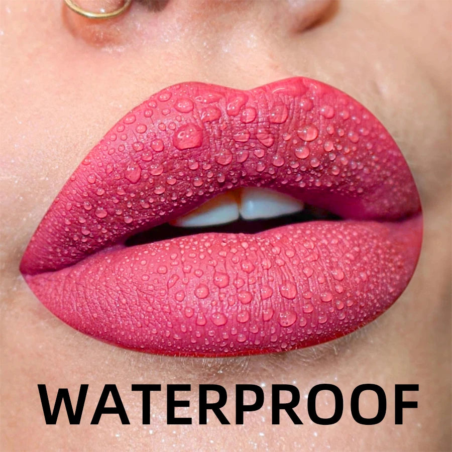 Matte Velvet Liquid Lipstick – Waterproof Long-Lasting Lip Gloss (19 Shades)