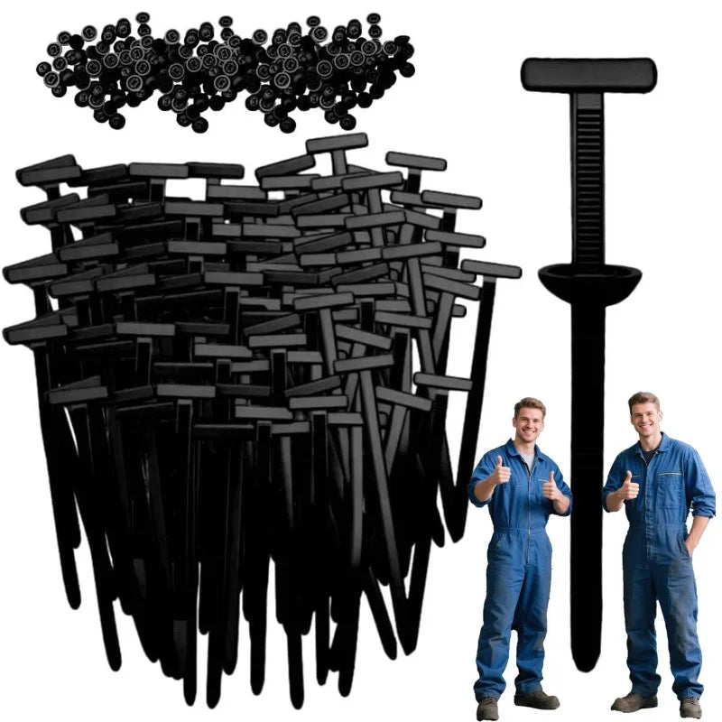 Nylon Self-Locking Cable Zip Ties – Heavy Duty Indoor & Outdoor Cable Tie Buckles