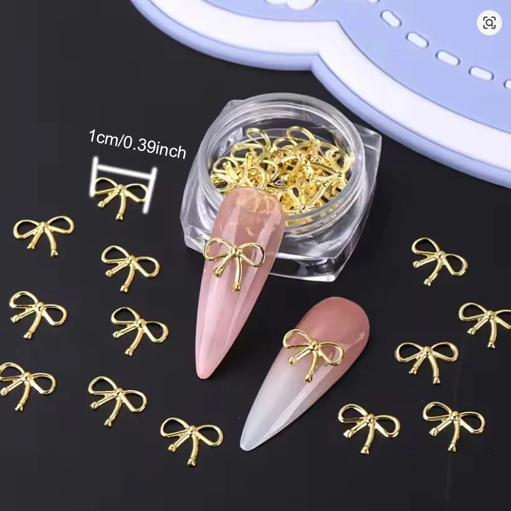 3 DIY Charm Elegant Metallic Jewelry Manicure Accessoires