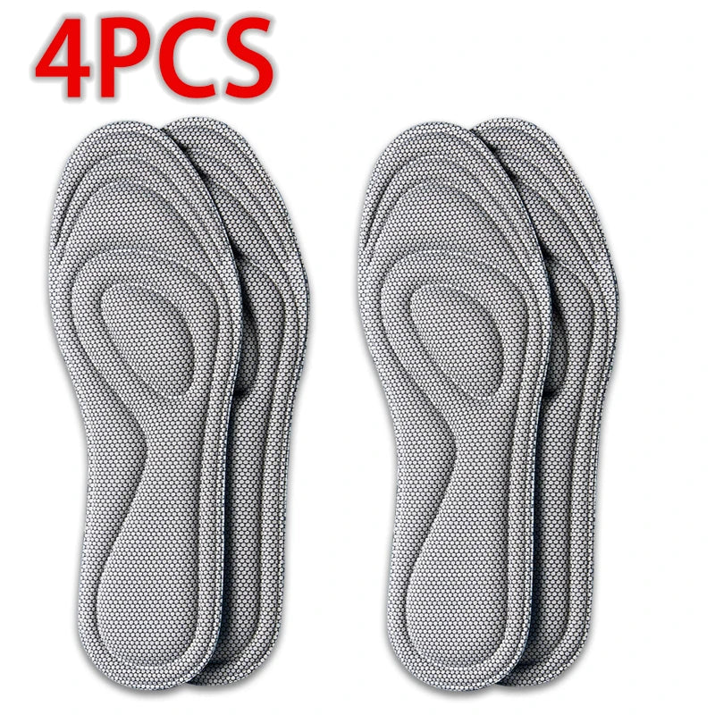 Memory Foam Shoe Insoles – Anti-Bacterial Breathable Arch Support Insoles for Men & Women (2pc/4pc/6pc)