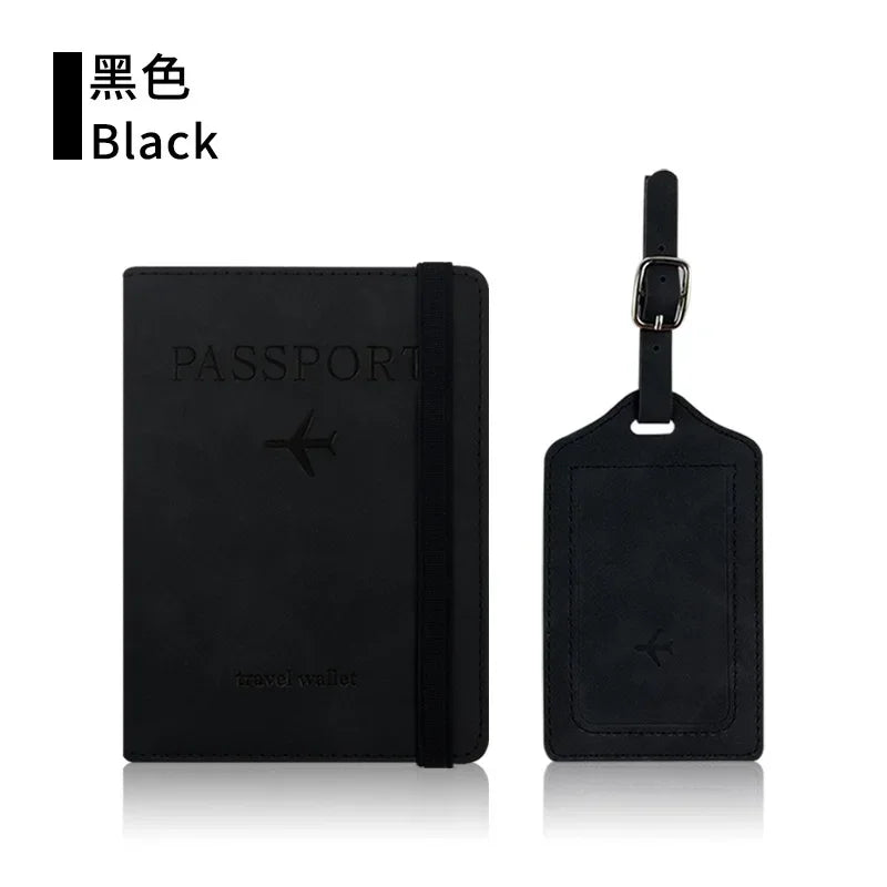 RFID Blocking Travel Passport & Card Holder – PU Leather Protective Cover Case