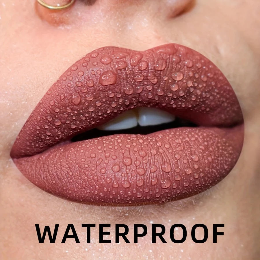 Matte Velvet Liquid Lipstick – Waterproof Long-Lasting Lip Gloss (19 Shades)