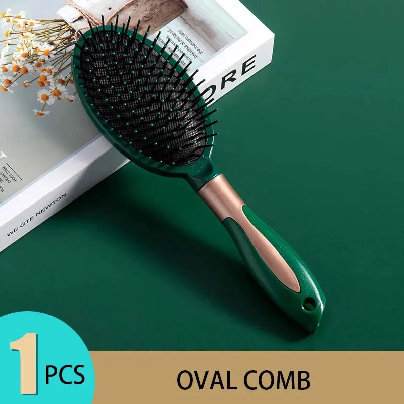 Anti-Static Hair Comb & Brush Set – Scalp Massage Detangling Styling Tools