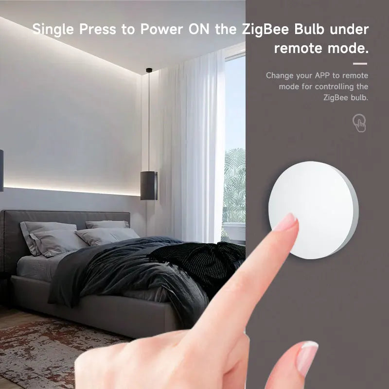 Zigbee 3.0 Smart Button Scene Switch – Wireless One Key Controller for Alexa & Google Home