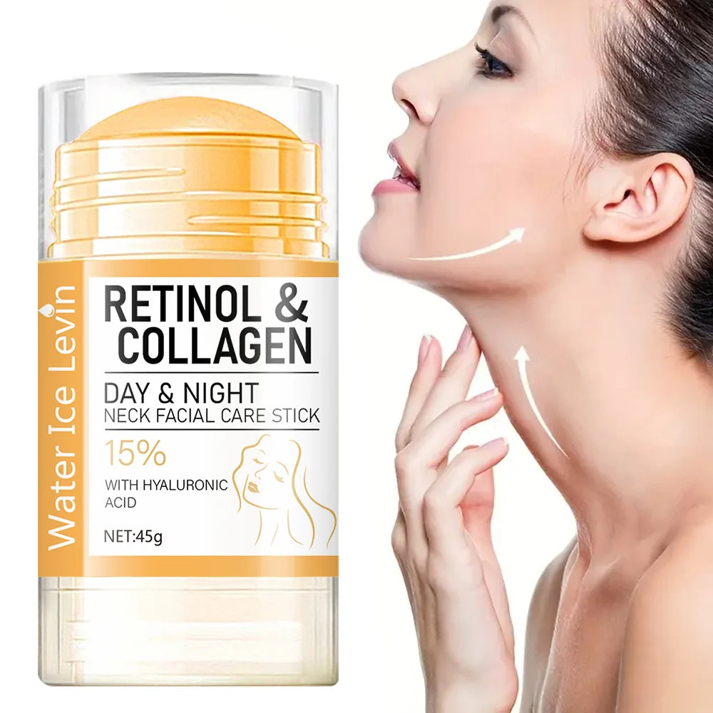Retinol & Collagen Neck Firming Stick – Hyaluronic Acid Moisturizing Day & Night Cream