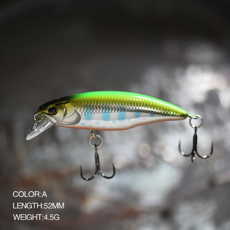 52mm Sinking Minnow Fishing Lure – Bass Pike Jerkbait Wobbler (1 pc)