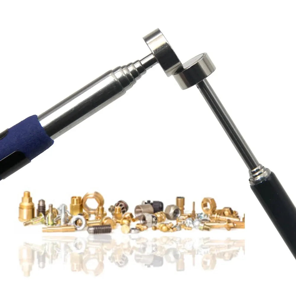 Magnetic Retractable Pickup Tool – Extendable Pen Clip Iron Rod, 5/8/10 LB