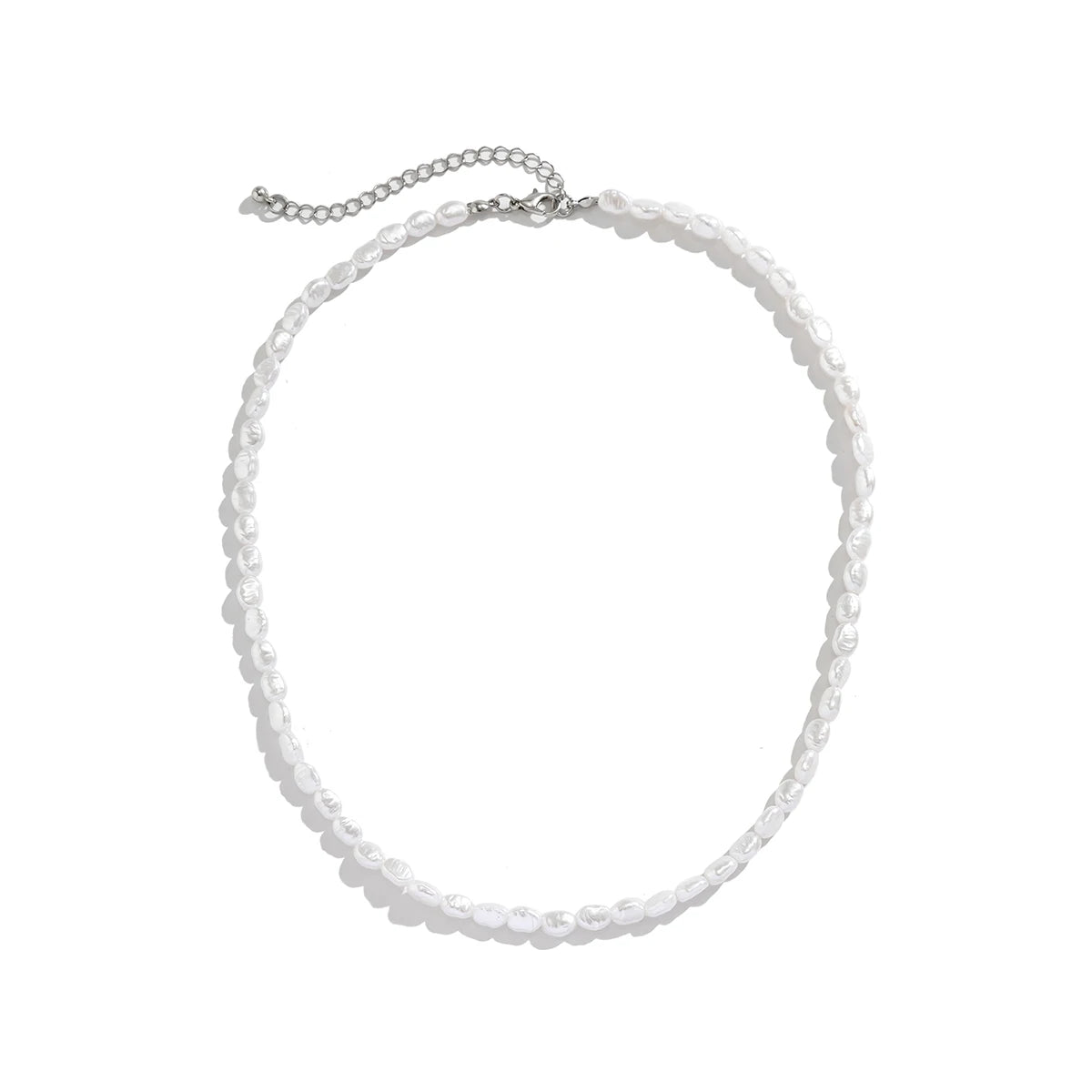 Ingemark Faux Pearl Choker Necklace – Vintage Elegant Beaded Link Chain for Women (2 Styles)