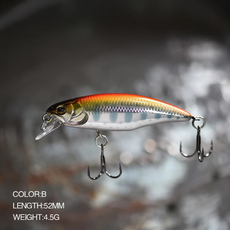 52mm Sinking Minnow Fishing Lure – Bass Pike Jerkbait Wobbler (1 pc)