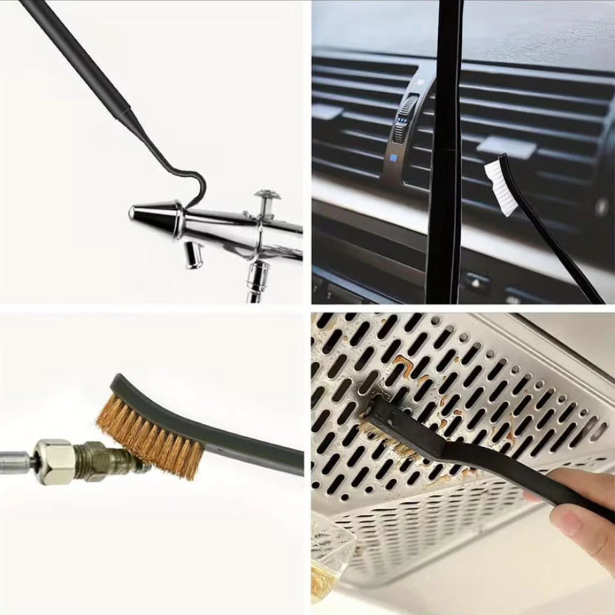 Double-Headed Wire Detail Brush Set – Rust & Dirt Removal Cleaning Tool