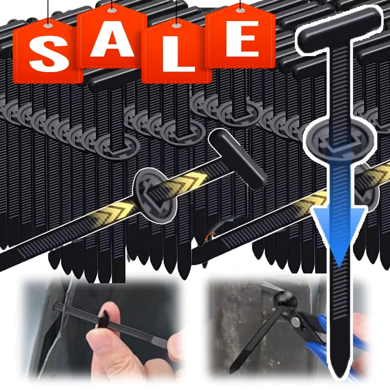 Nylon Self-Locking Cable Zip Ties – Heavy Duty Indoor & Outdoor Cable Tie Buckles