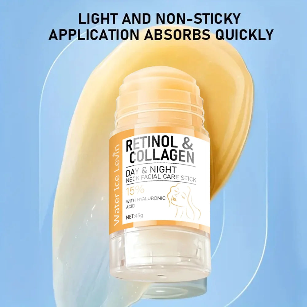 Retinol & Collagen Neck Firming Stick – Hyaluronic Acid Moisturizing Day & Night Cream