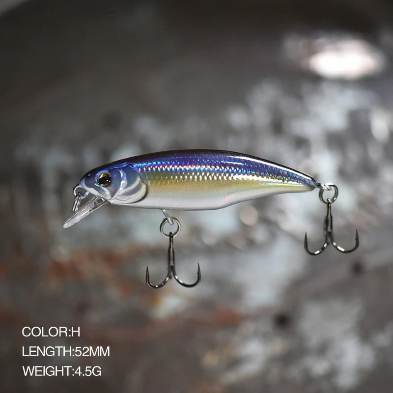 52mm Sinking Minnow Fishing Lure – Bass Pike Jerkbait Wobbler (1 pc)