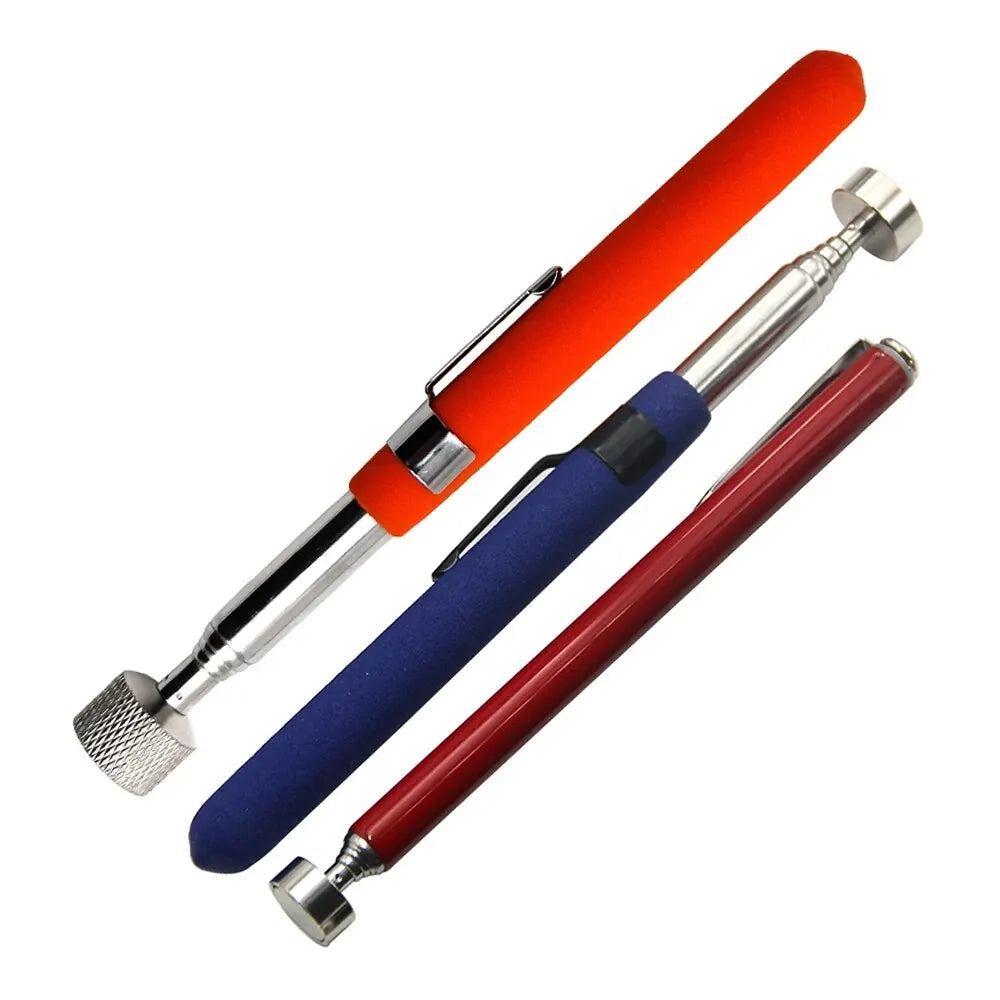 Magnetic Retractable Pickup Tool – Extendable Pen Clip Iron Rod, 5/8/10 LB