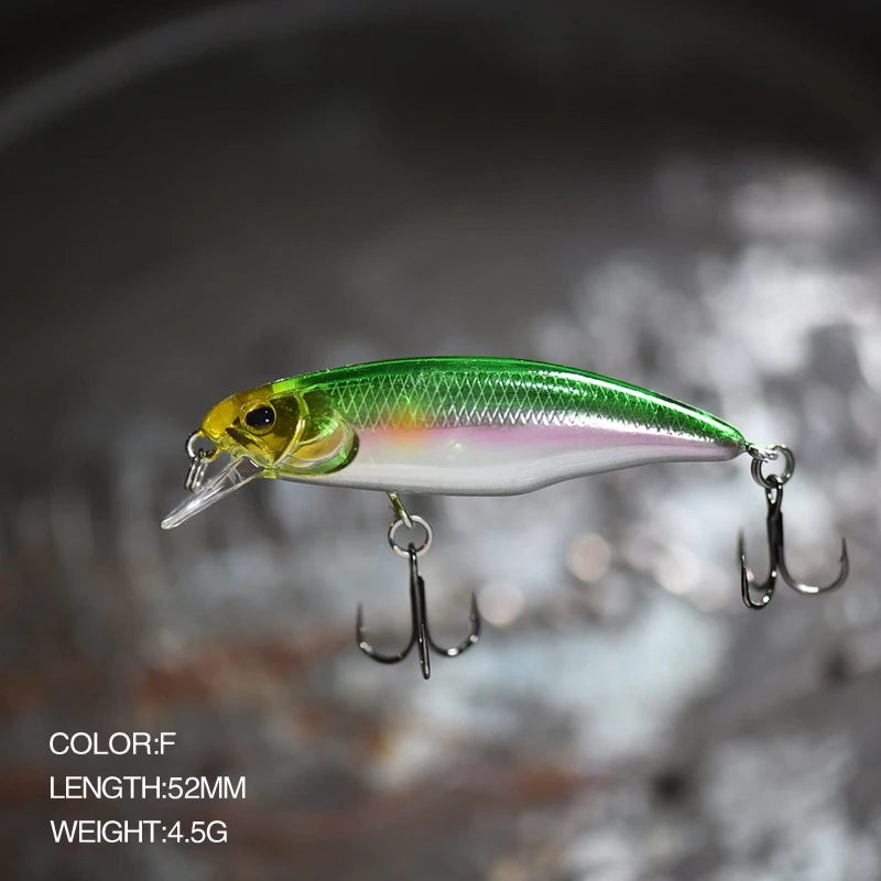 52mm Sinking Minnow Fishing Lure – Bass Pike Jerkbait Wobbler (1 pc)