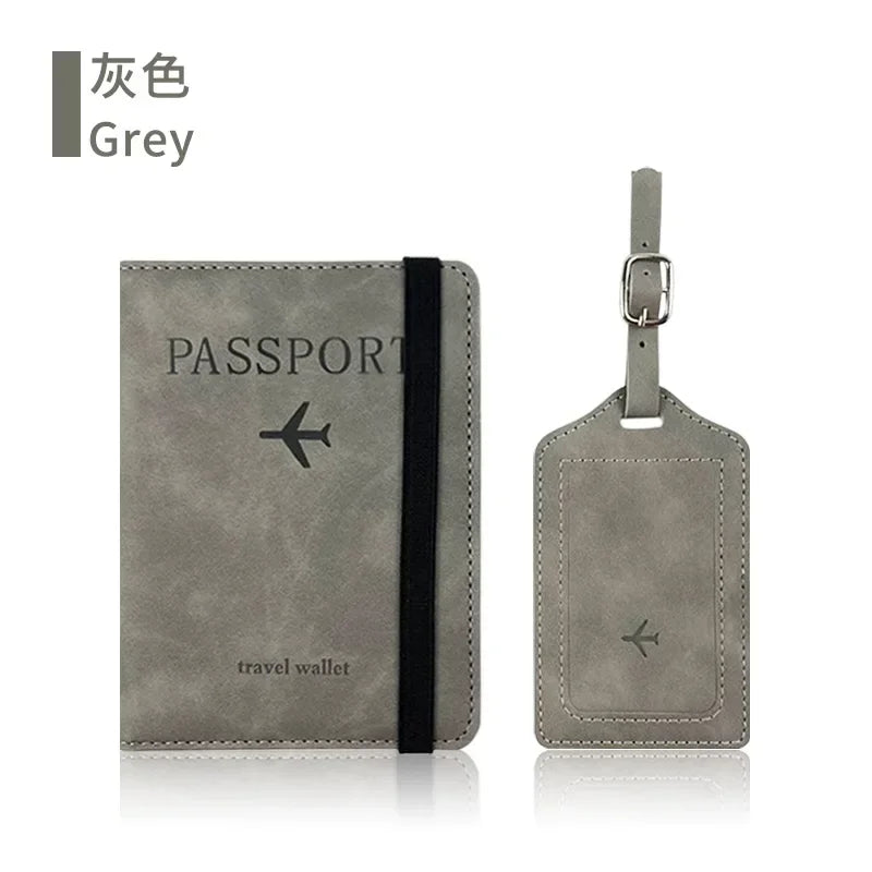 RFID Blocking Travel Passport & Card Holder – PU Leather Protective Cover Case