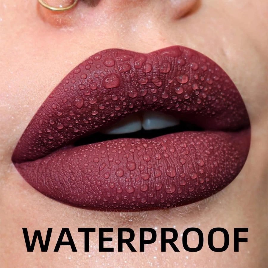 Matte Velvet Liquid Lipstick – Waterproof Long-Lasting Lip Gloss (19 Shades)