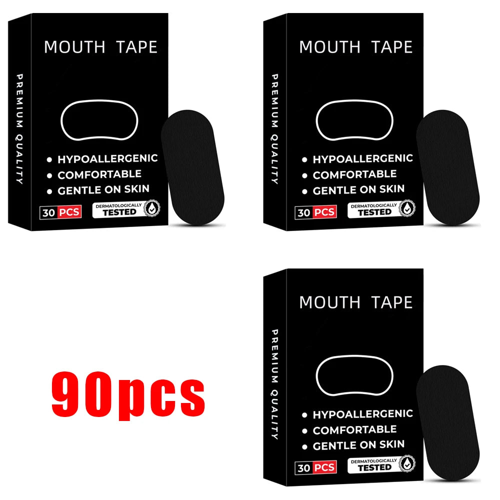 Anti-Snoring Sleep Mouth Tape – Hypoallergenic Strips for Better Breathing & Deep Sleep