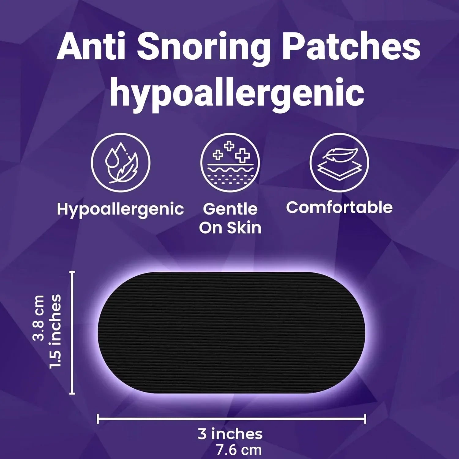 Anti-Snoring Sleep Mouth Tape – Hypoallergenic Strips for Better Breathing & Deep Sleep