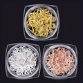 3 DIY Charm Elegant Metallic Jewelry Manicure Accessoires