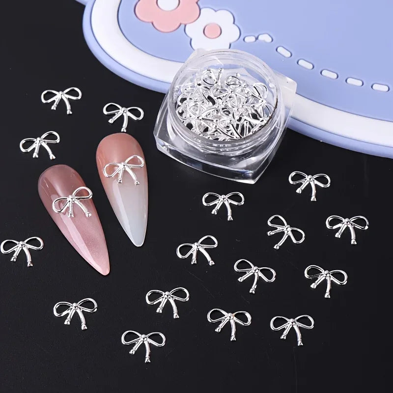 3 DIY Charm Elegant Metallic Jewelry Manicure Accessoires