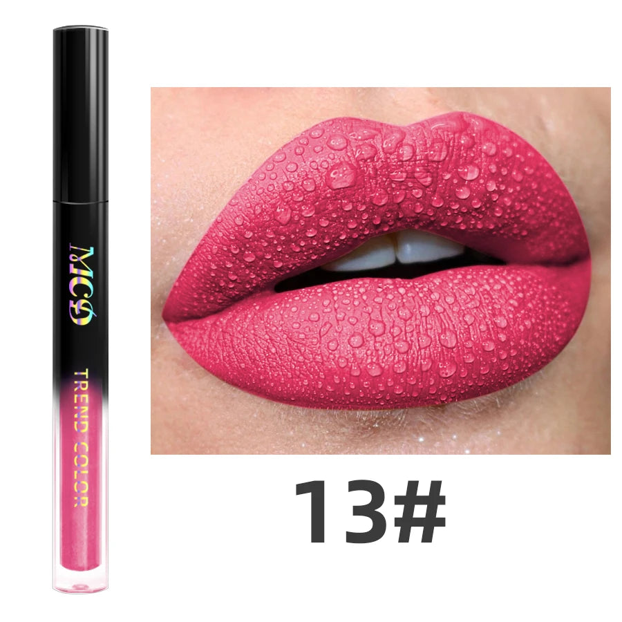 Matte Velvet Liquid Lipstick – Waterproof Long-Lasting Lip Gloss (19 Shades)