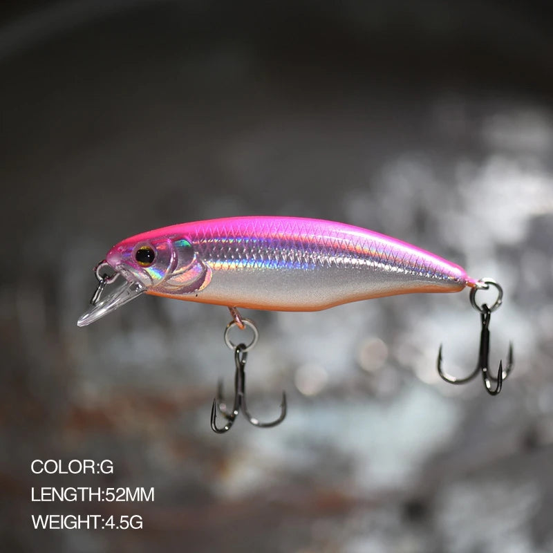 52mm Sinking Minnow Fishing Lure – Bass Pike Jerkbait Wobbler (1 pc)