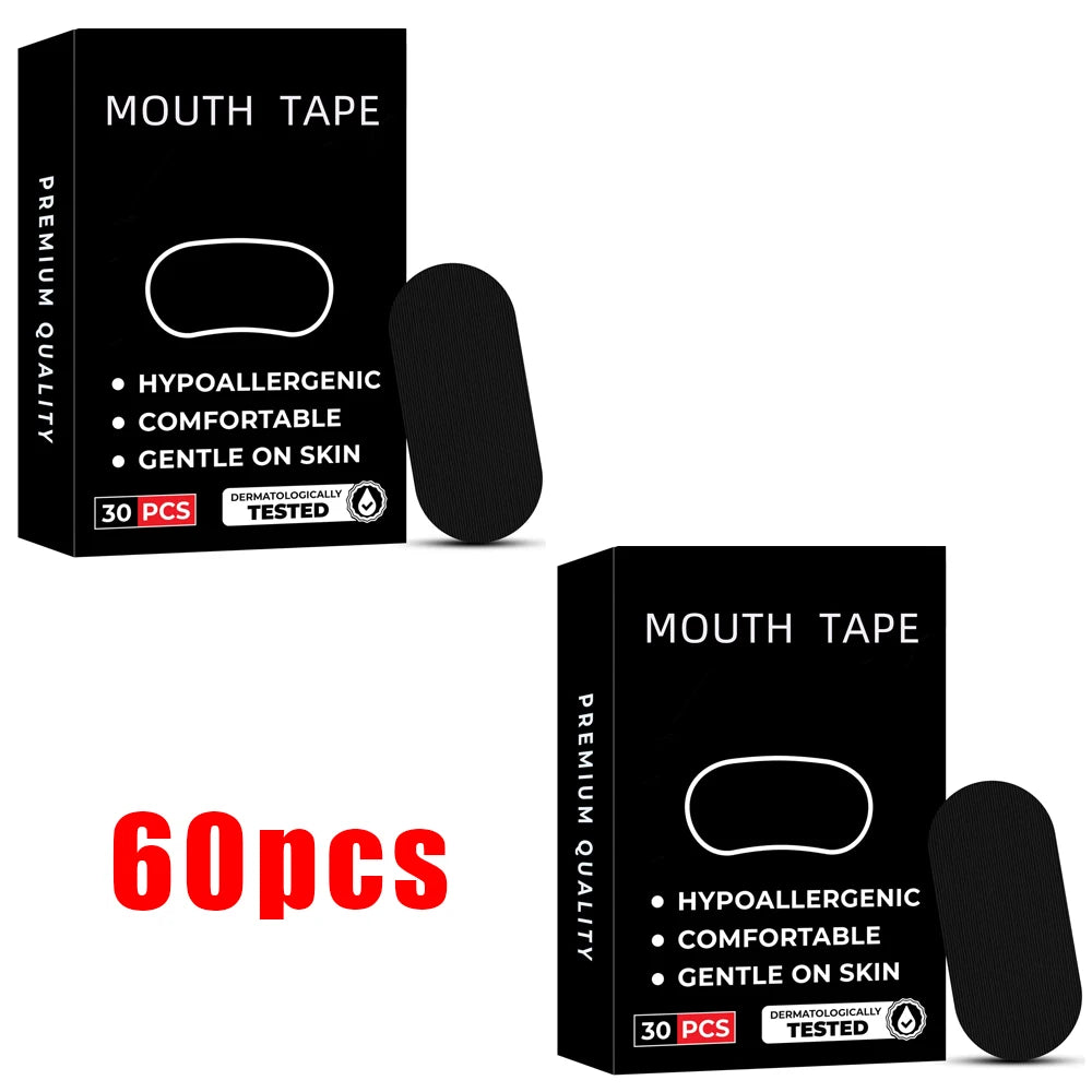 Anti-Snoring Sleep Mouth Tape – Hypoallergenic Strips for Better Breathing & Deep Sleep