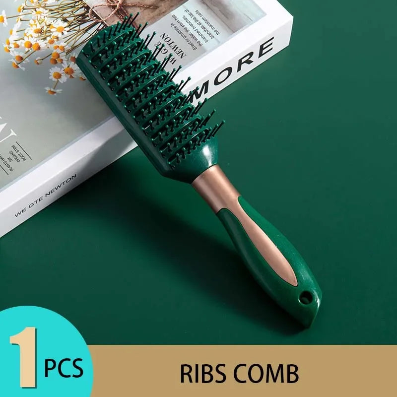 Anti-Static Hair Comb & Brush Set – Scalp Massage Detangling Styling Tools