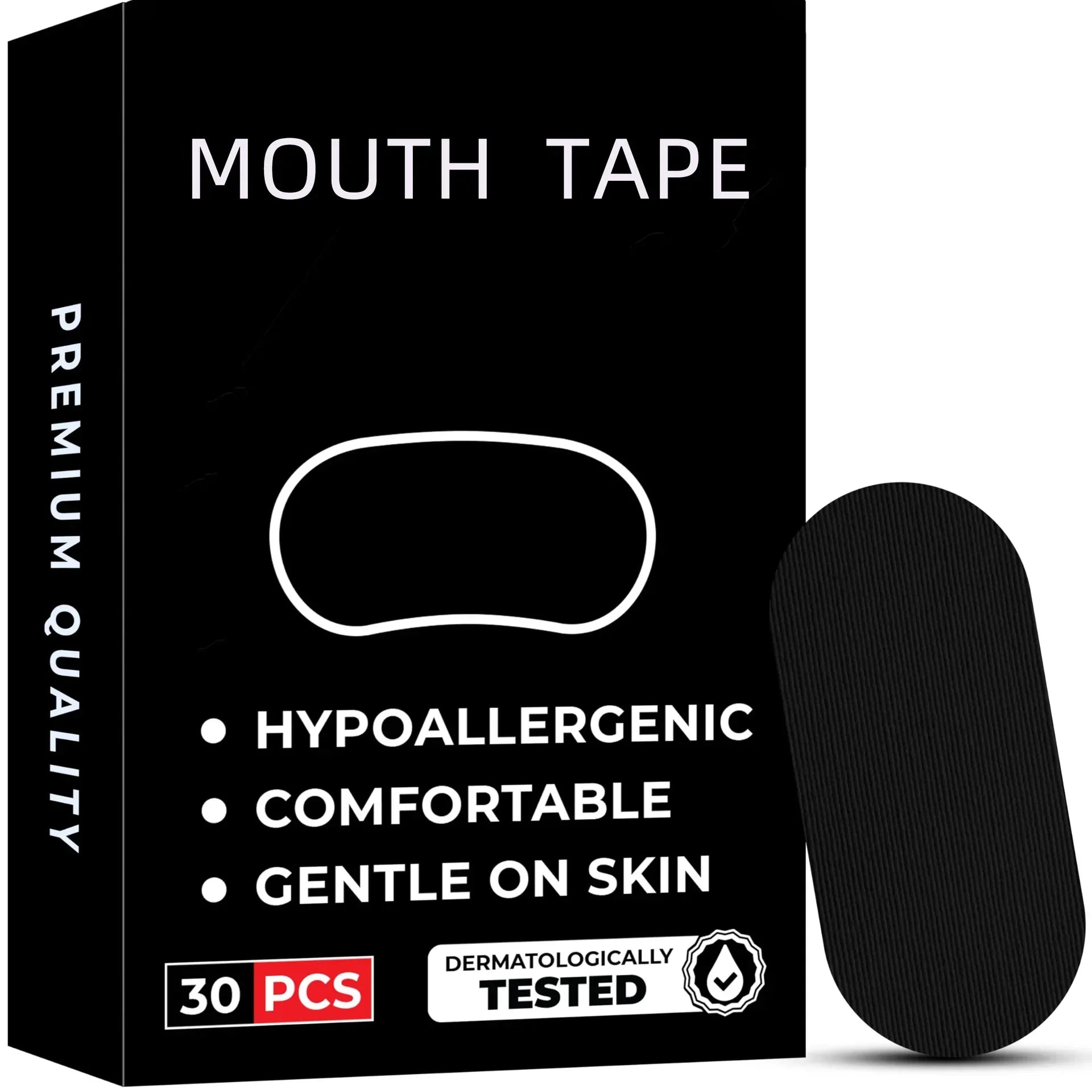 Anti-Snoring Sleep Mouth Tape – Hypoallergenic Strips for Better Breathing & Deep Sleep