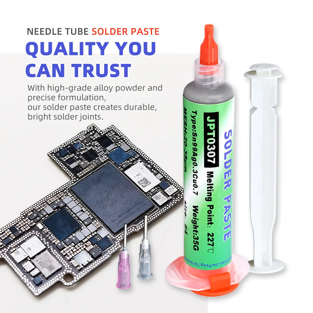Lead-Free High-Temperature Solder Paste - Sn99 Ag0.3 Cu0.7 for PCB & Phone Repair