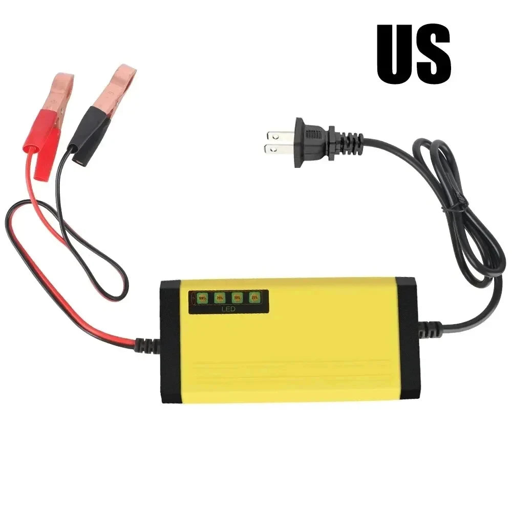 PHONEPACE 12V 2A Car Battery Charger – LCD Display Smart Charger for Wet & Dry Lead Acid Batteries
