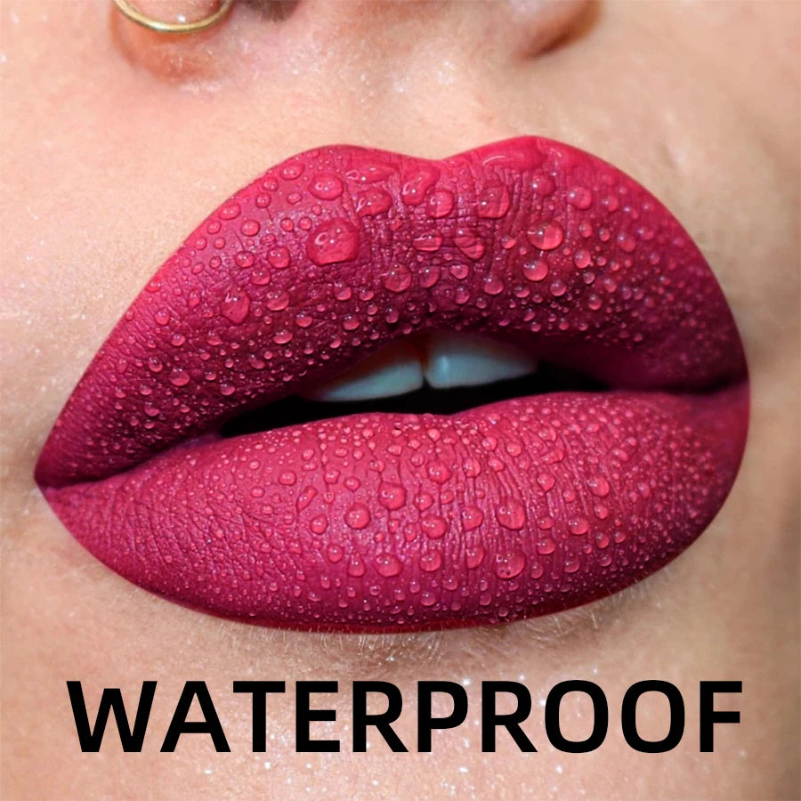 Matte Velvet Liquid Lipstick – Waterproof Long-Lasting Lip Gloss (19 Shades)