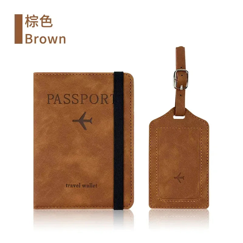 RFID Blocking Travel Passport & Card Holder – PU Leather Protective Cover Case
