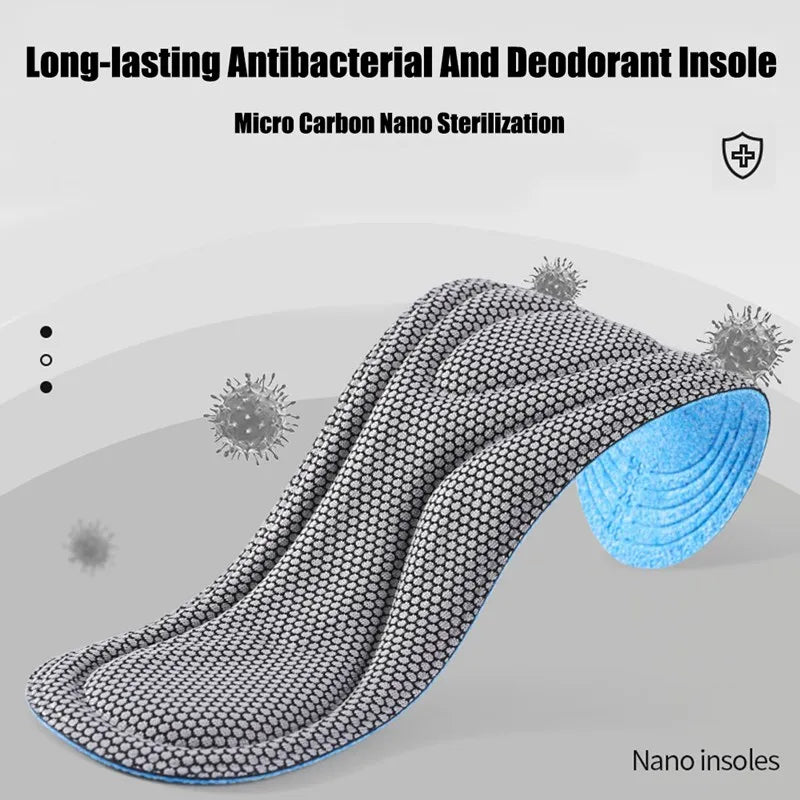 Memory Foam Shoe Insoles – Anti-Bacterial Breathable Arch Support Insoles for Men & Women (2pc/4pc/6pc)