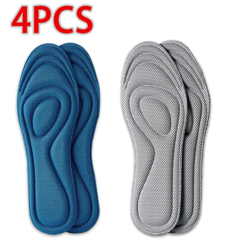 Memory Foam Shoe Insoles – Anti-Bacterial Breathable Arch Support Insoles for Men & Women (2pc/4pc/6pc)