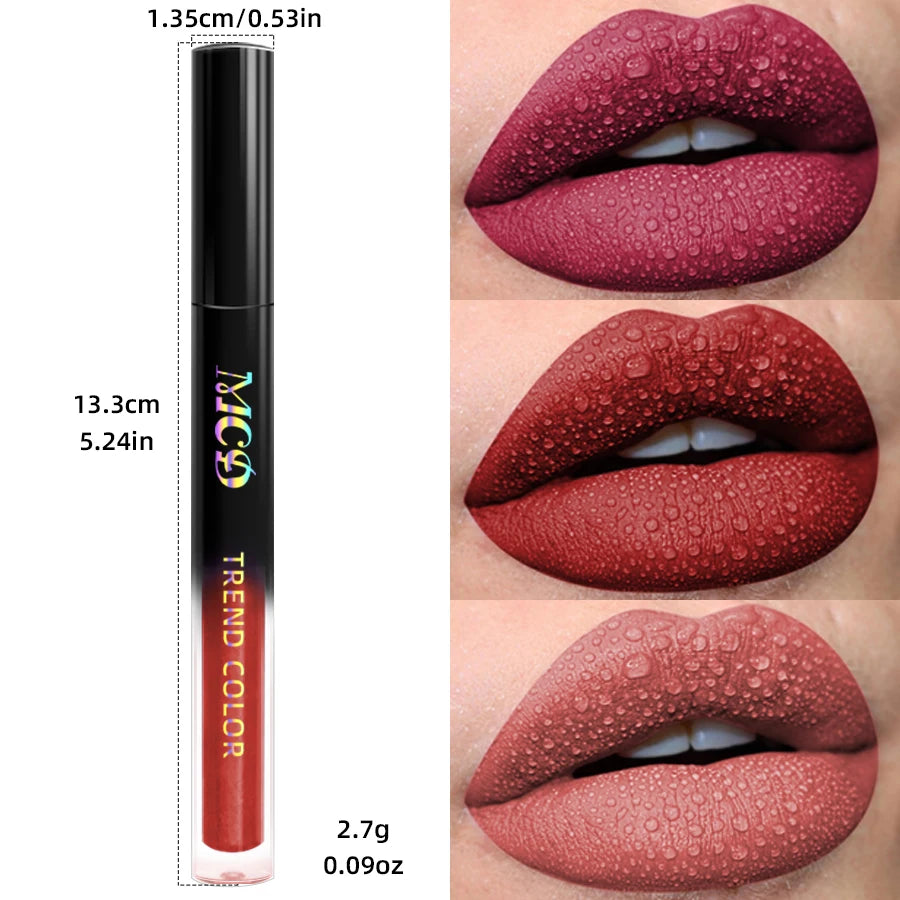 Matte Velvet Liquid Lipstick – Waterproof Long-Lasting Lip Gloss (19 Shades)