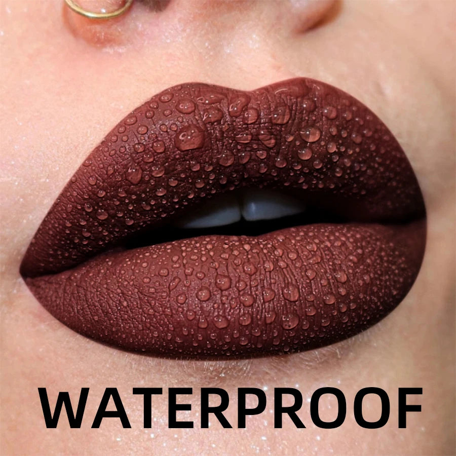 Matte Velvet Liquid Lipstick – Waterproof Long-Lasting Lip Gloss (19 Shades)