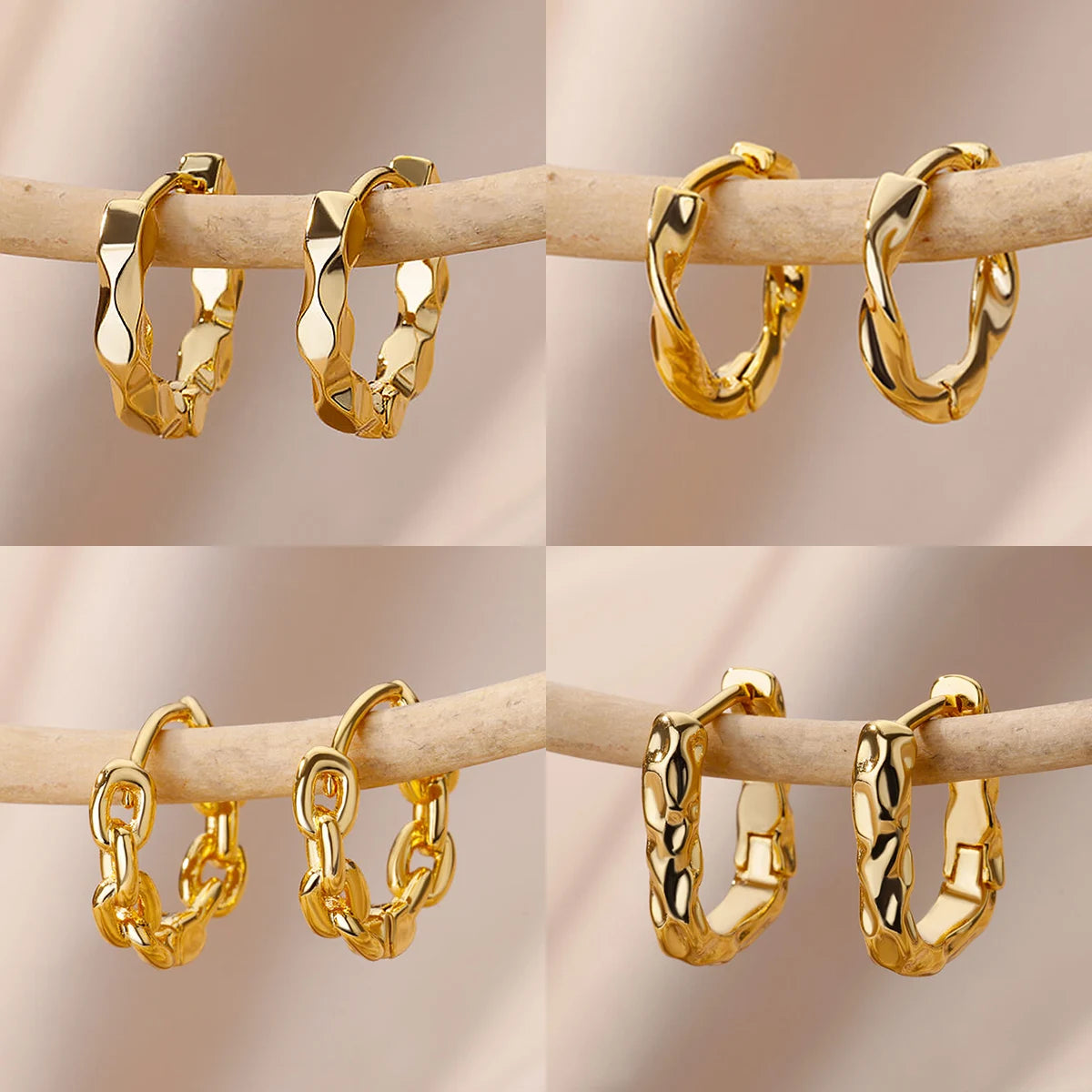 12 Pairs Zirconia Stud Earrings Set for Women | Push-Back Fashion Jewelry Gift