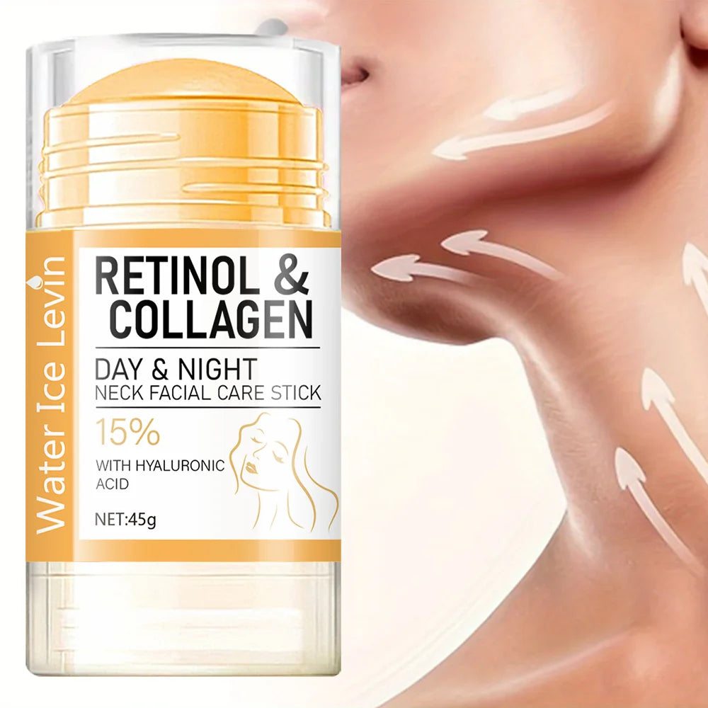 Retinol & Collagen Neck Firming Stick – Hyaluronic Acid Moisturizing Day & Night Cream